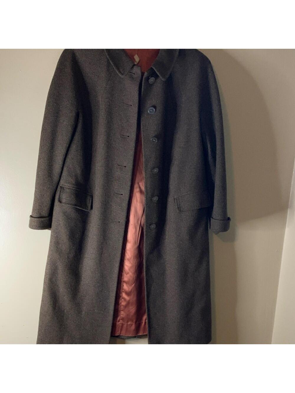 Dee Dee Deb 1960s Brown Wool Coat Size 8 Vintage Women's Original